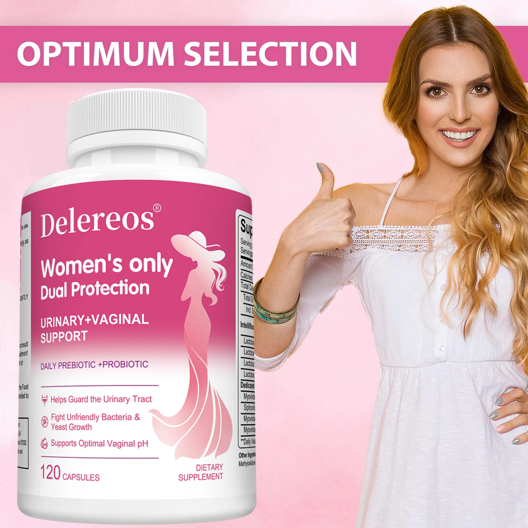 

Women Balance Probiotic Capsules, Multi Strains Flora, Support Internal Comfort, Immune, Digestive Wellness & Daily Body Care