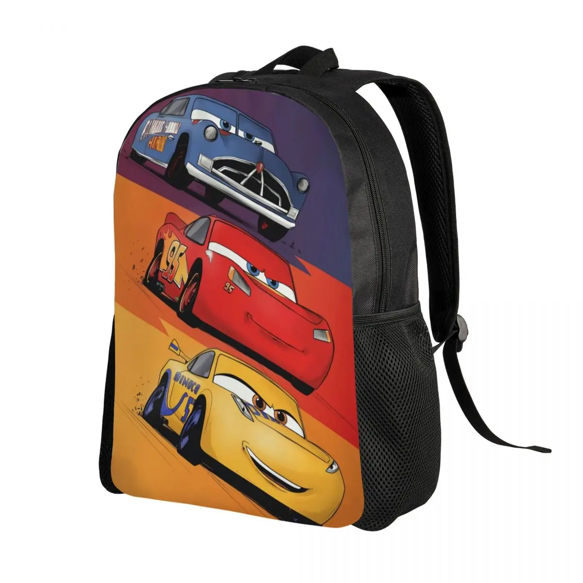 Custom 3D Printing Lightning McQueen Racing Car Backpacks Boys College School Travel Bags Women Men Bookbag Fits 15 Inch Laptop