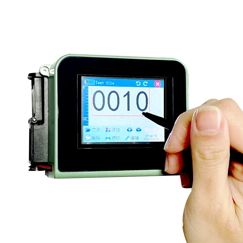 Smart 12.7mm Mini Inkjet Printer Portable Quick Drying Ink Plastic Metal Carton Automatic Use