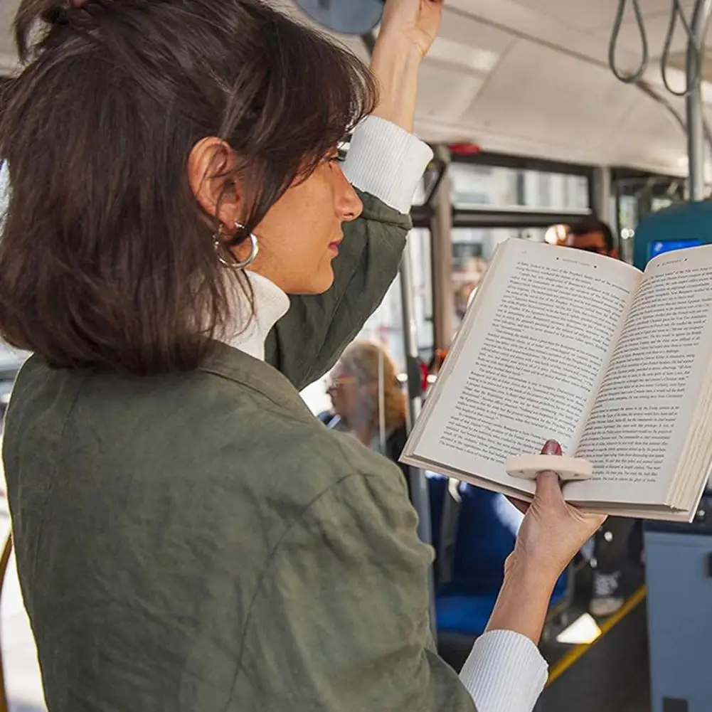 Зажим для книги с большим пальцем, удобный для путешествий инструмент для чтения, силиконовый зажим для держателя книг с большим пальцем, удобное чтение одной рукой для книг