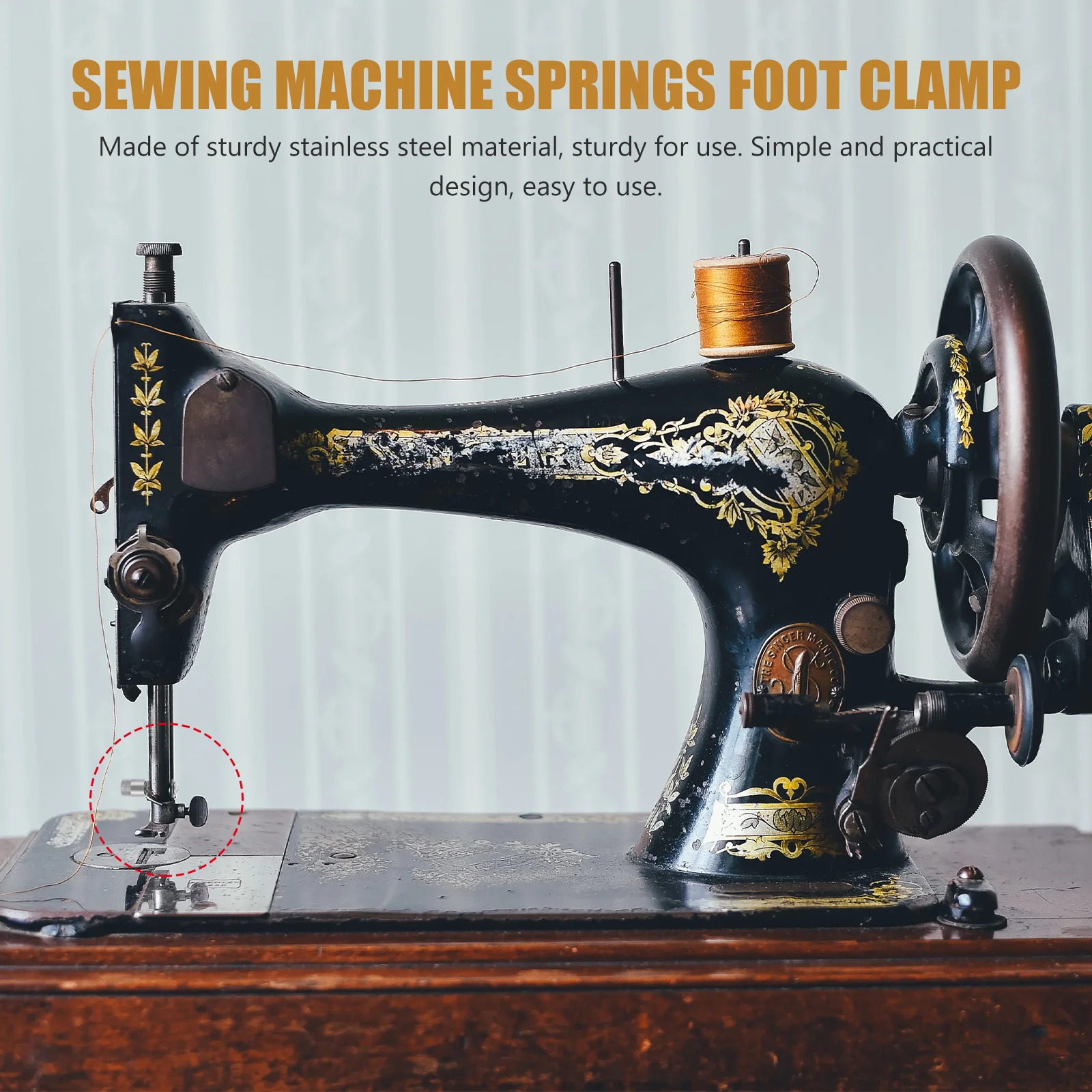 

3pcs Presser Foot Screws Durable Stainless Steel Sewing Machine Parts Clamps For Industrial Machines Sewing Tools