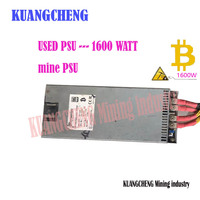 Used  miner PSU  1600W   1u or PC Power Supply uitable for Fusion X7 A6 X6 Antminer S9 L3+ A9