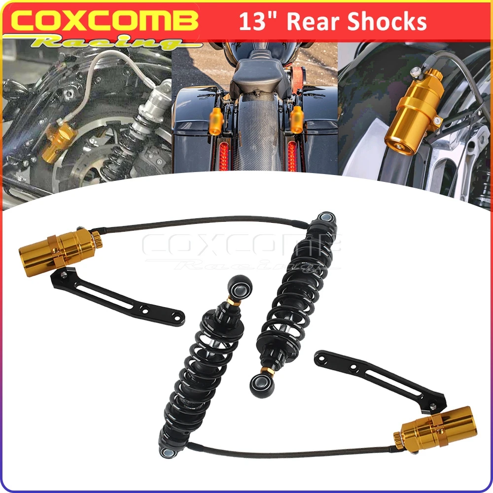 

Задние амортизаторы 13 дюймов для Harley Touring CVO FLHRSE FLHTKSE FLTRKSE FLTRUSE FLTRXSE FLHXSE, регулируемый амортизатор для мотоцикла 2014+