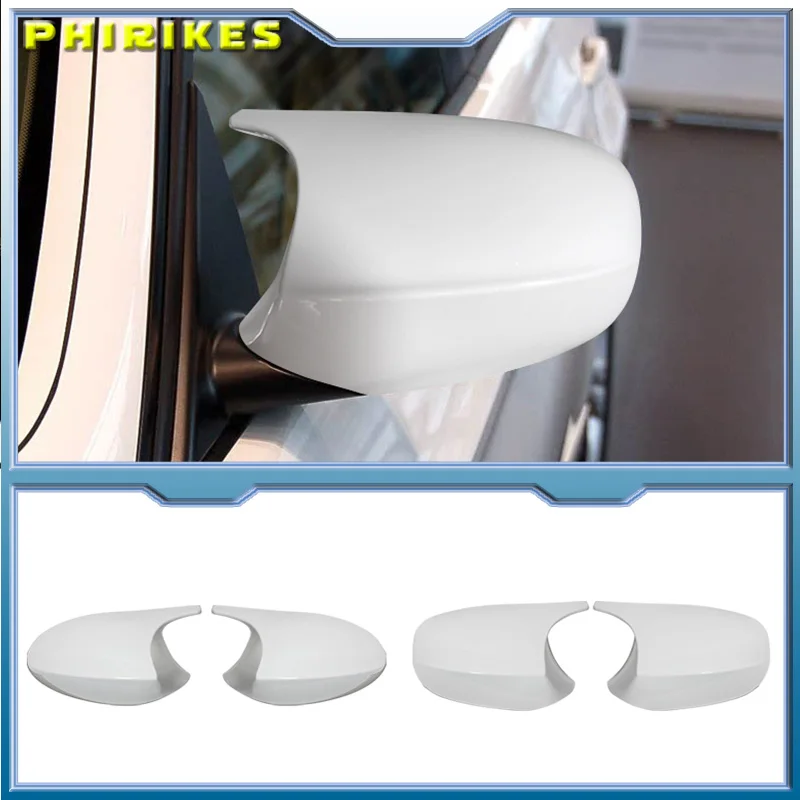 

Для BMW 1 и 3 серий E81 E82 E87 E88 E90 E91 E92 E93: накладки на боковые зеркала заднего вида в стиле M, белые или черные, из ABS-пластика.