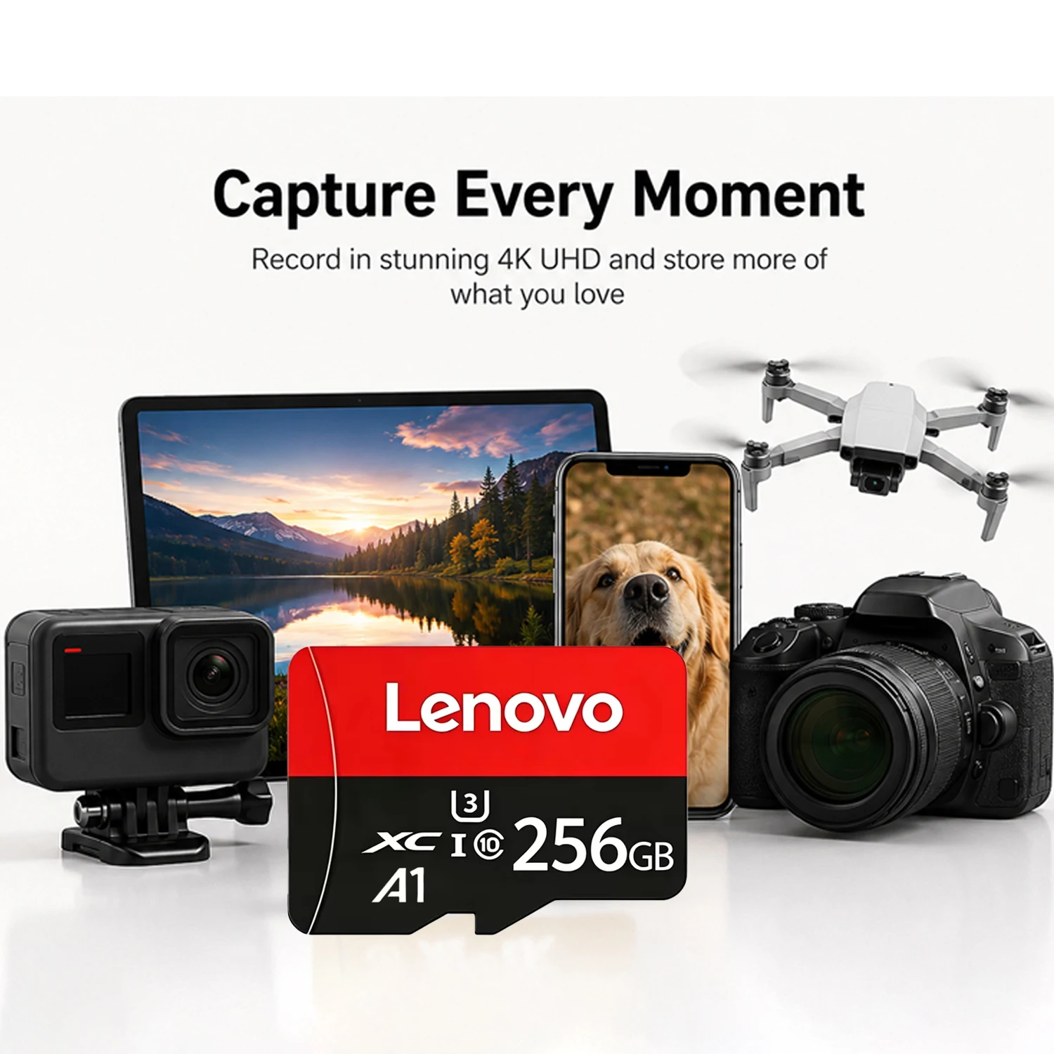 Lenovo Original Micro SD Card 1TB High Speed Cartao De Memoria 256GB 512GB Class 10 Memory Cards 128GB TF Card For Phone Camera