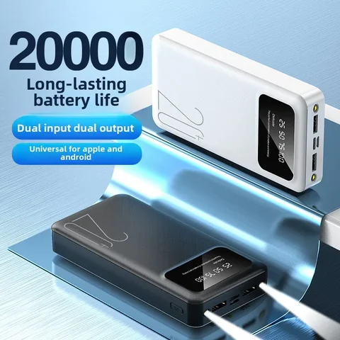 BCAK power bank 20000 мАч, автономный кабель, быстрая зарядка, мини-мобильный телефон, подарок, мобильный блок питания