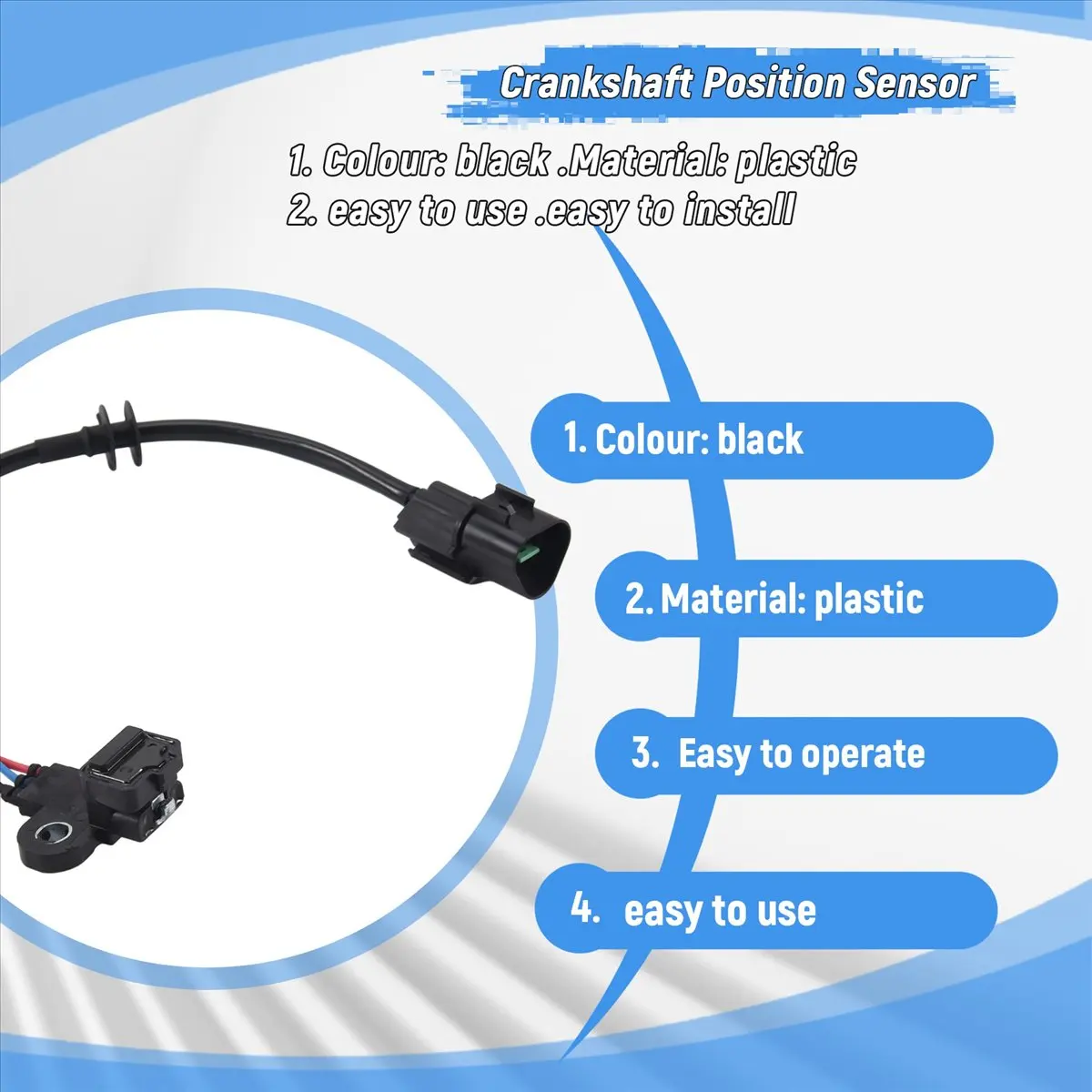 #34V (black)Automotive Crankshaft Position Sensor for Mitsubishi Lancer 2005-2008,Automotive Parts & Accessories