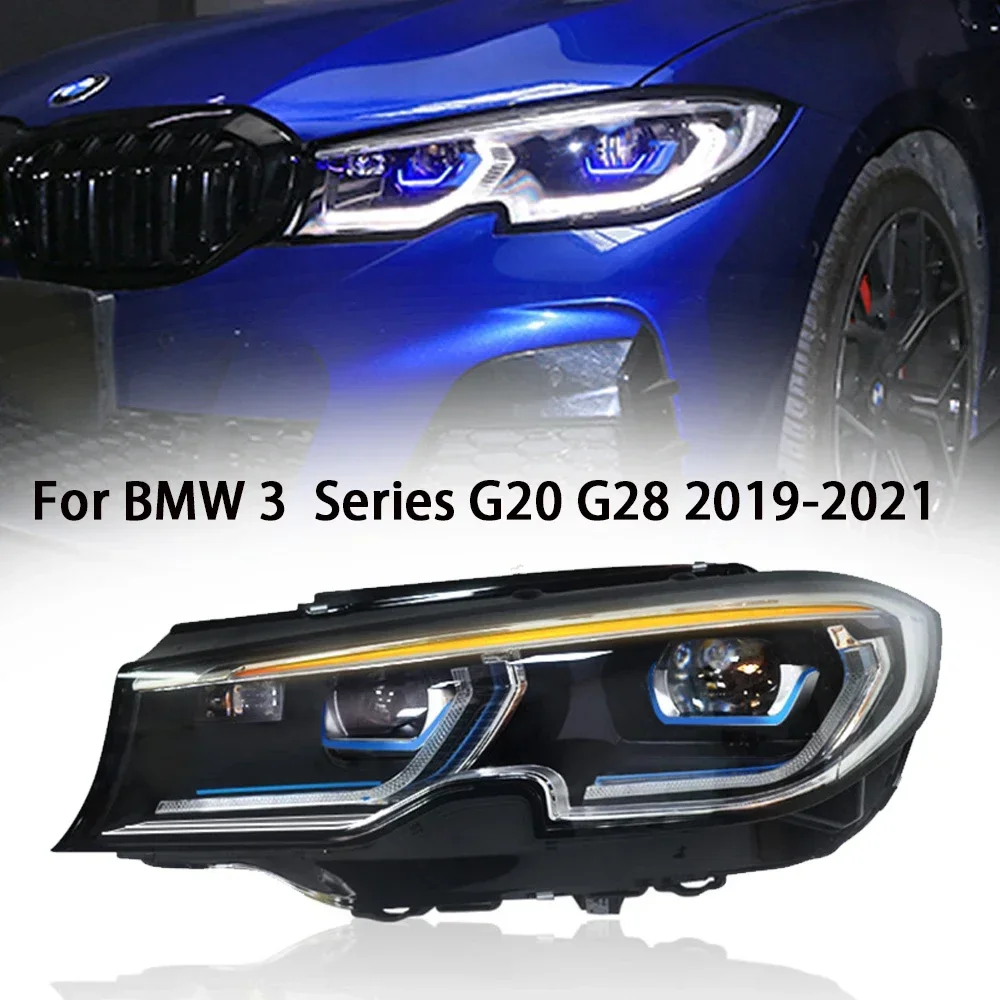

Автомобильная новая светодиодная фара для BMW 3 серии G20 G28 2019-2021, аксессуары, передний вспомогательный указатель поворота DRL в сборе