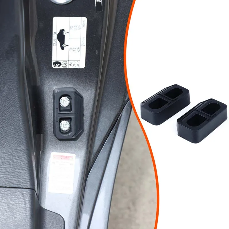 2 piece set silicone black For Mazda MX-5 Fiat  Abarth 124 2022 Car styling door bushing car decoration accessories