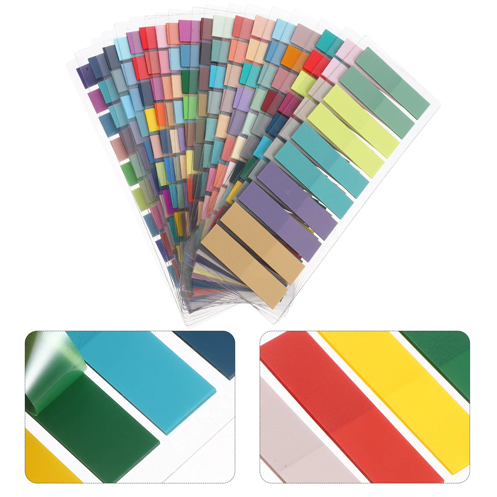 

18Sets Writable Sticky Index Tabs Soft Color Palette Portable Note Organization for Students Professionals Office Use
