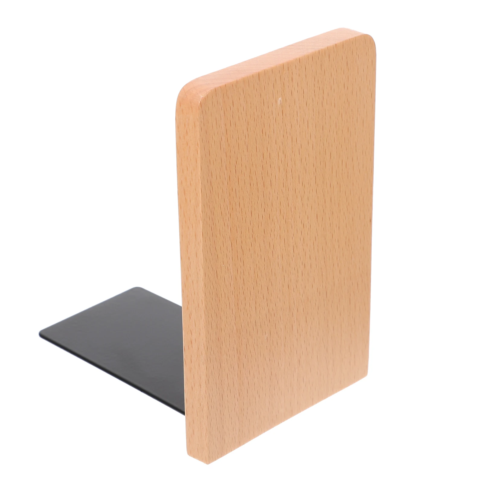 

Wooden Bookends Retro Home Decor Shelf Stands Heavy Holders Office Storage Organization Durability Fashion Design