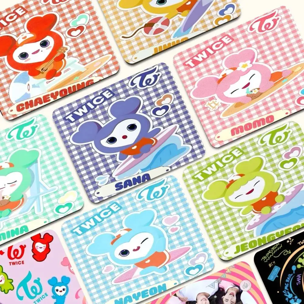 

K-POP Cushion T-TwiceS DIY Office Computer Desk Mat Table Keyboard Big Mouse Pad Laptop Cushion Non-slip For PC Mouse Carpet