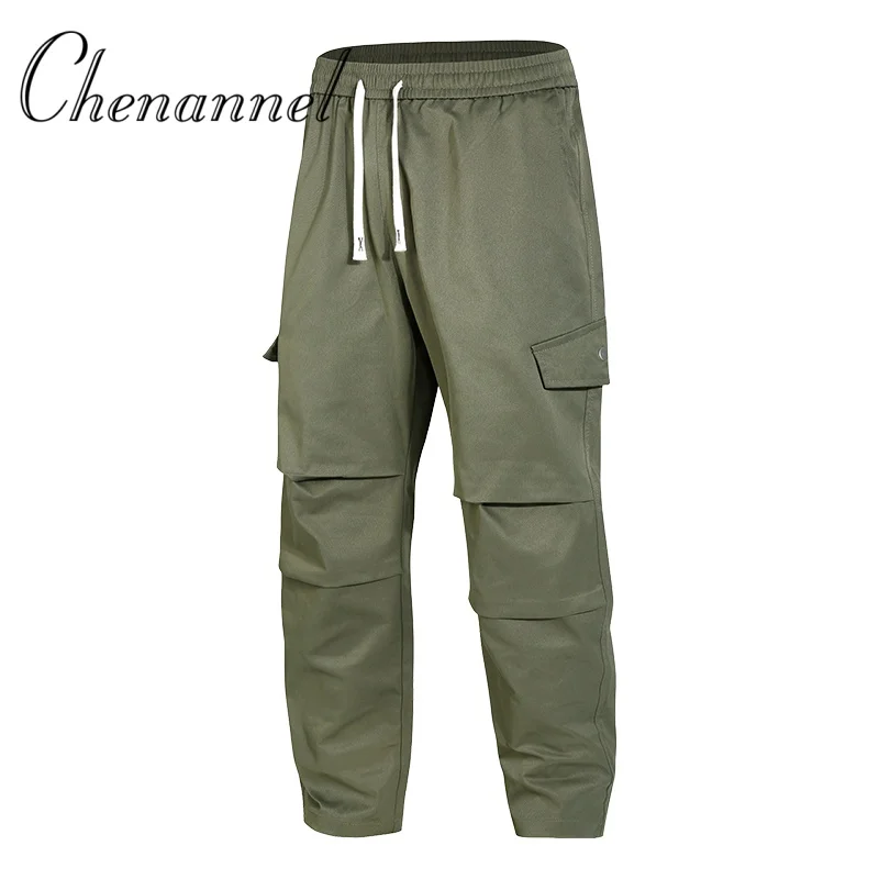 

Men's New Spring Autumn Casual Work Pants, Fashionable Loose Straight Leg Cargo Trousers