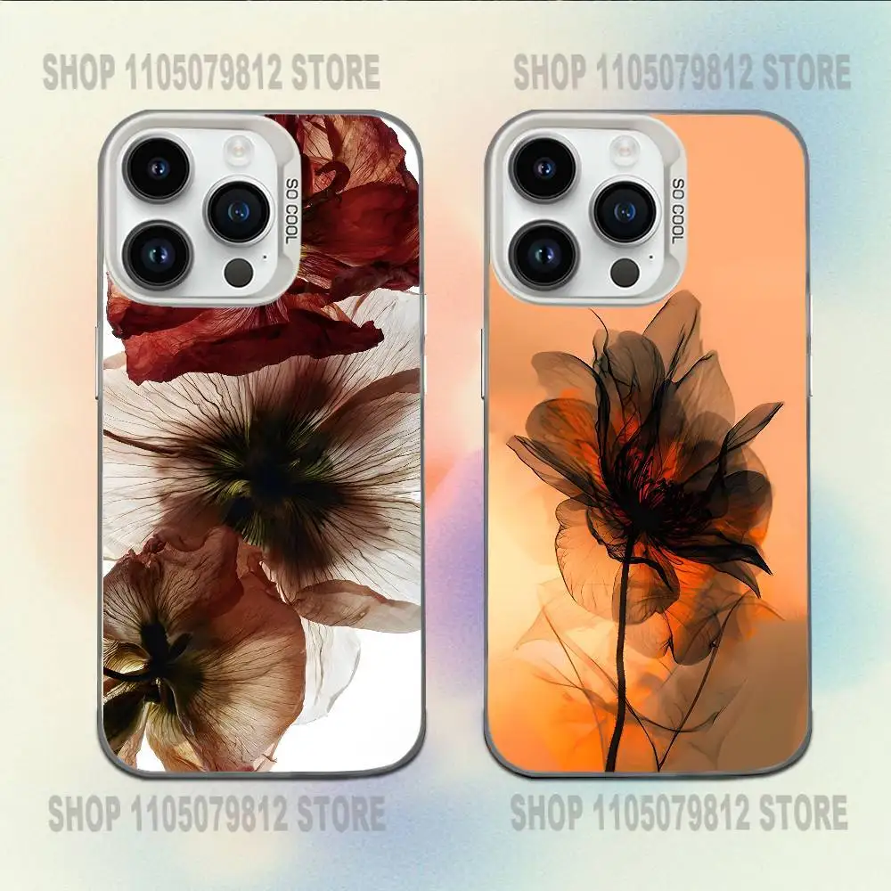 

Anemoni flowers Phone Case For iPhone 16,15,14,13,12,11,Mini,Pro,E,MAX White Candy Matte Shockproof Cover