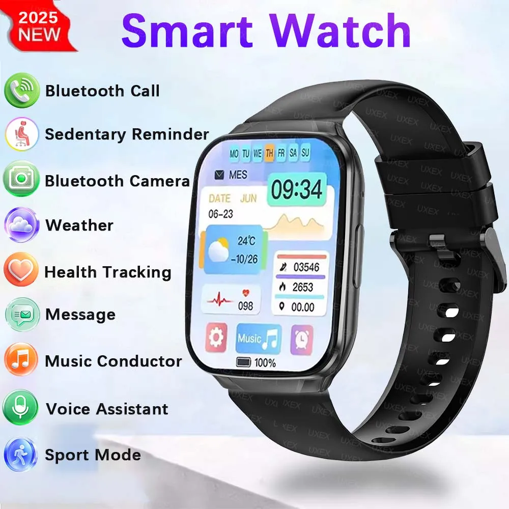 New 2025 Global Version Smart Watches Classic Men  Bluetooth Call Voice Assistant Health Tracking Sports Women Smart Watch Women