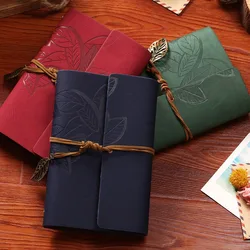 Spiral Notebook Retro Diary Antique PU Leather Notebook A7 Replaceable Stationery Gift Travel Journal weekly planner planners