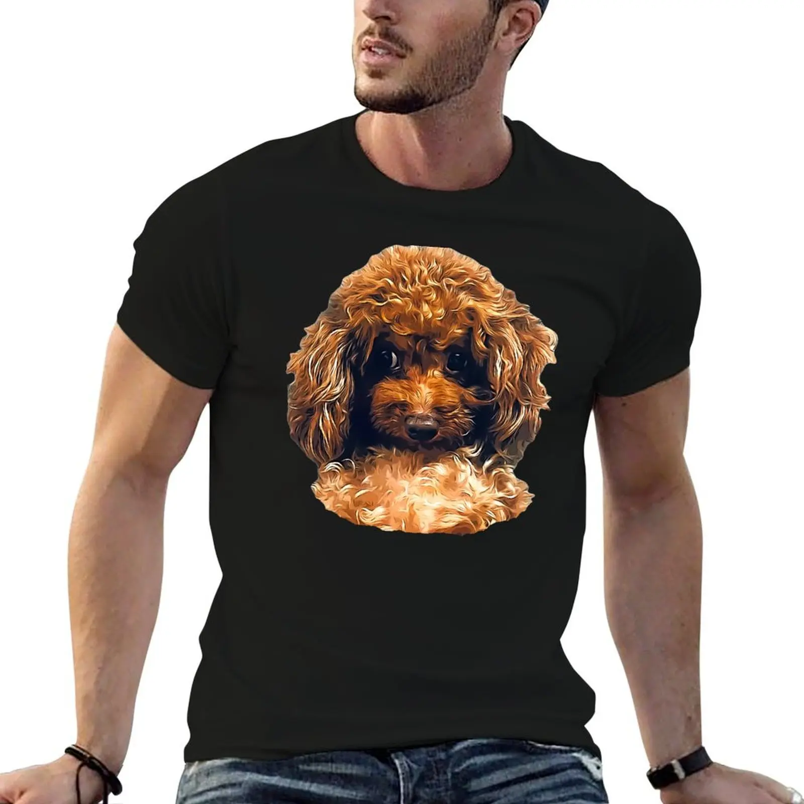 Camiseta con diseño de Poodle Toy Mini, camisetas divertidas con diseño de Poodle Toy Mini, camisetas con humor negro para hombre, camisetas gráficas vintage G Man para hombre