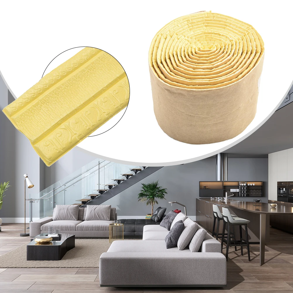 Flame Resistant Foam Molding Trim for Wall Edge Decoration Skirting Line Border and Background Frame Enhancement Tasks