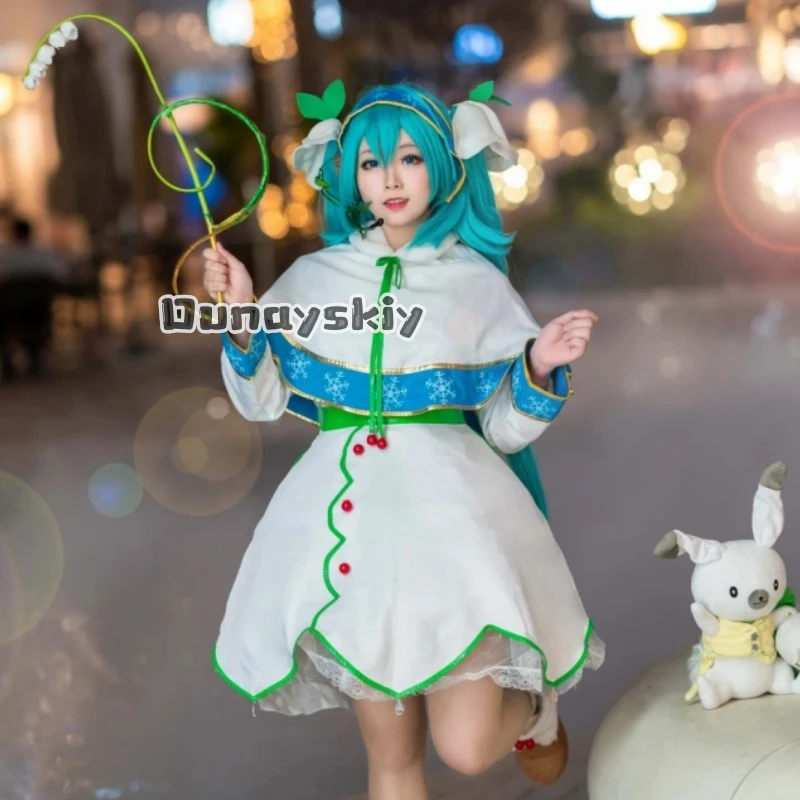 Disfraz de Snow Miiikuuuu Lily of The Valley, disfraz de personaje de Anime, ropa de actuación de disfraces de Halloween para adultos