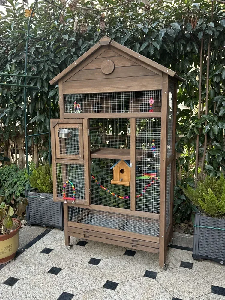 Hot Sales Outdoor Parrot Bird Painted Eyebrow Octopus Xuanfeng Bird Cage