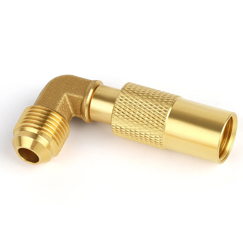 90 Degree Elbow Propane Connector Low Pressure Adapter 3/8