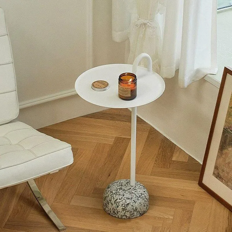 Mesas de centro nórdicas con Base de mármol para sala de estar, mesa de té de lujo, mesas laterales creativas portátiles, diseño de decoración de