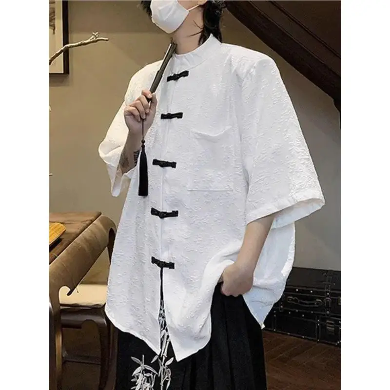 

Loose ort Sve irt Men Women Sle Large Size 300 Pou Button up Thin Outerwear Casual Comfortable Summer Faion