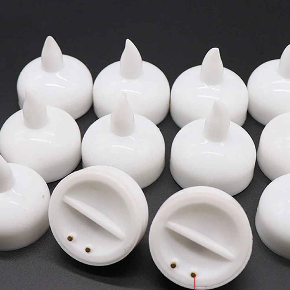 

6pcs Waterproof Led Electronic 3 White Shell White 3 Colorful Gradient Floating Lamp For Home Decor Night Light Tea