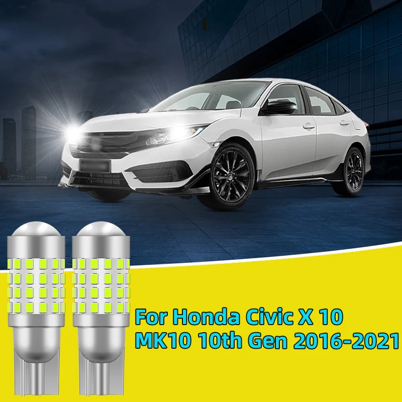 

2PCS For Honda Civic MK10 10th Gen 2016-2021 Car Led Traffic Bulb width light side marker position Signal Lamp Clearance Lights