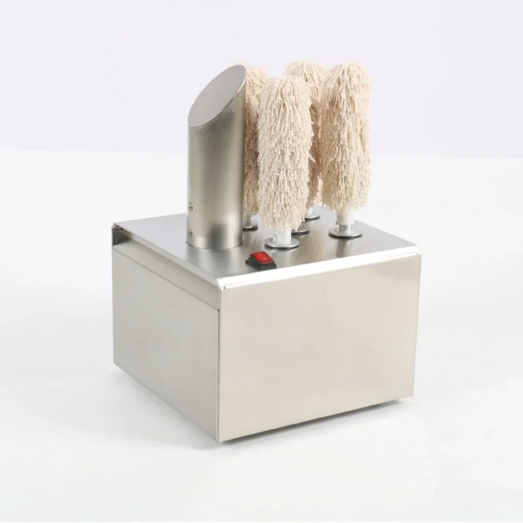 Automatic cup cleaning machine 3/5/8 head, anti-shattering brush + double air drying system, commercial tableware cleaning eq