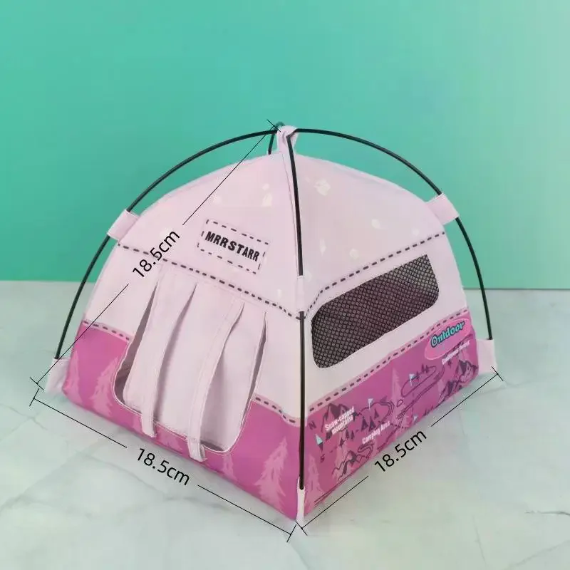 1 ensemble 1:12 échelle maison de poupée Miniature simulée tente extérieure ornement Camping tente modèle pour maison de poupée décor semblant jouer jouets