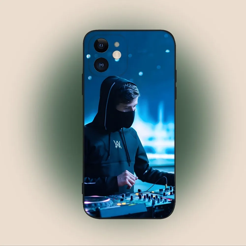 Alan Walker DJ Phone Case For iPhone 15,14,13,12,11,Plus,Pro Max,XS,X,XR,SE,Mini,8,7 Soft Silicone Black Cover