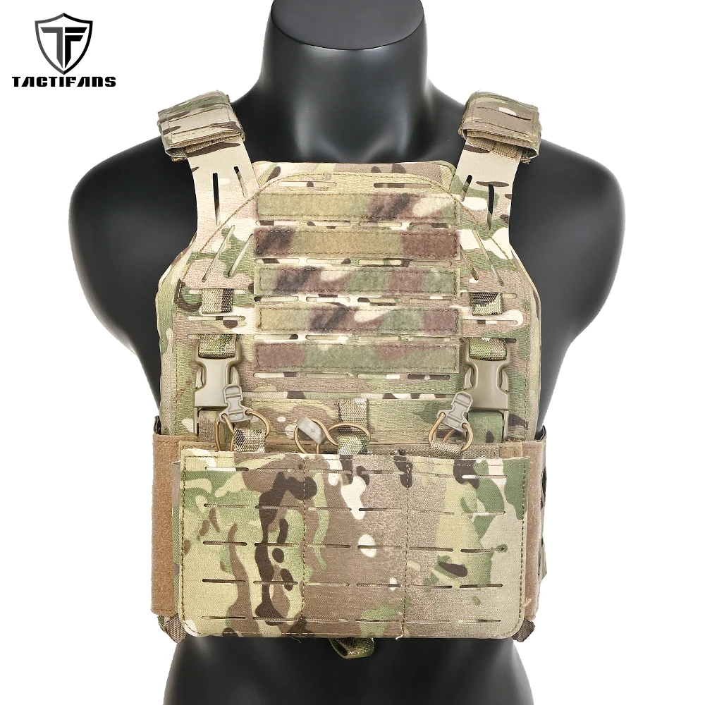 

6094 G3V2 Tactical Plate Carrier Vest Laser Cut Molle Triple Magazine Pouch Skeletal Cummerbund Outdoor Training Hunting Vest