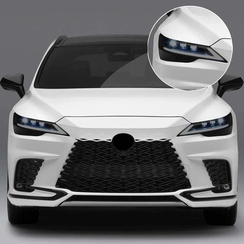 TPU Headlight Protection Film For Lexus RX 2016-2026 High-Gloss Smoke Black Pre-Cut PPF Kit Anti-Scratch Vinyl Wrap Cover view 3