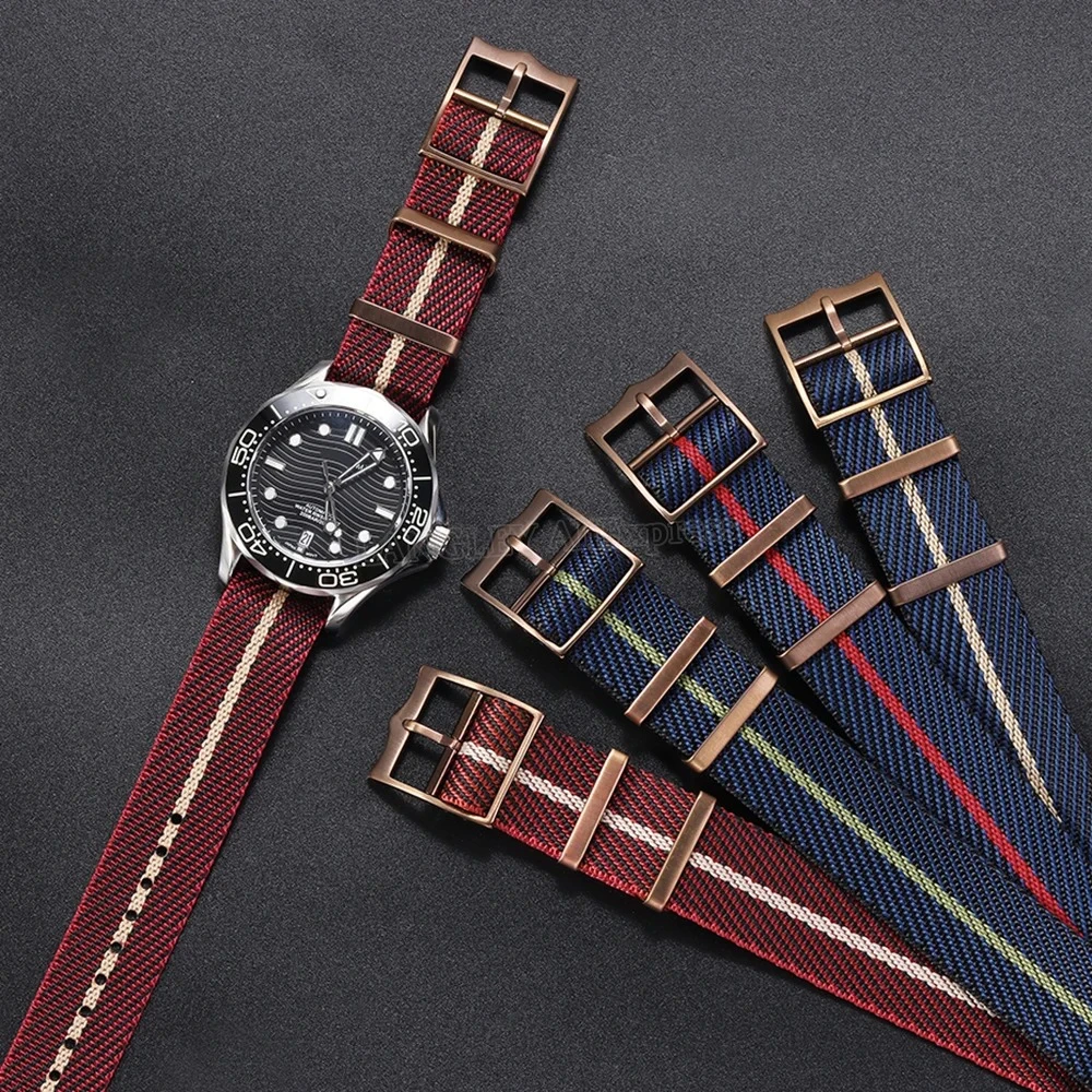 20mm 22mm Nylon Watch Strap for Tudor for Seiko Woven Men Sport Bracelet for Huawei Watch Gt2/Gt3 High Quality Replacement Band