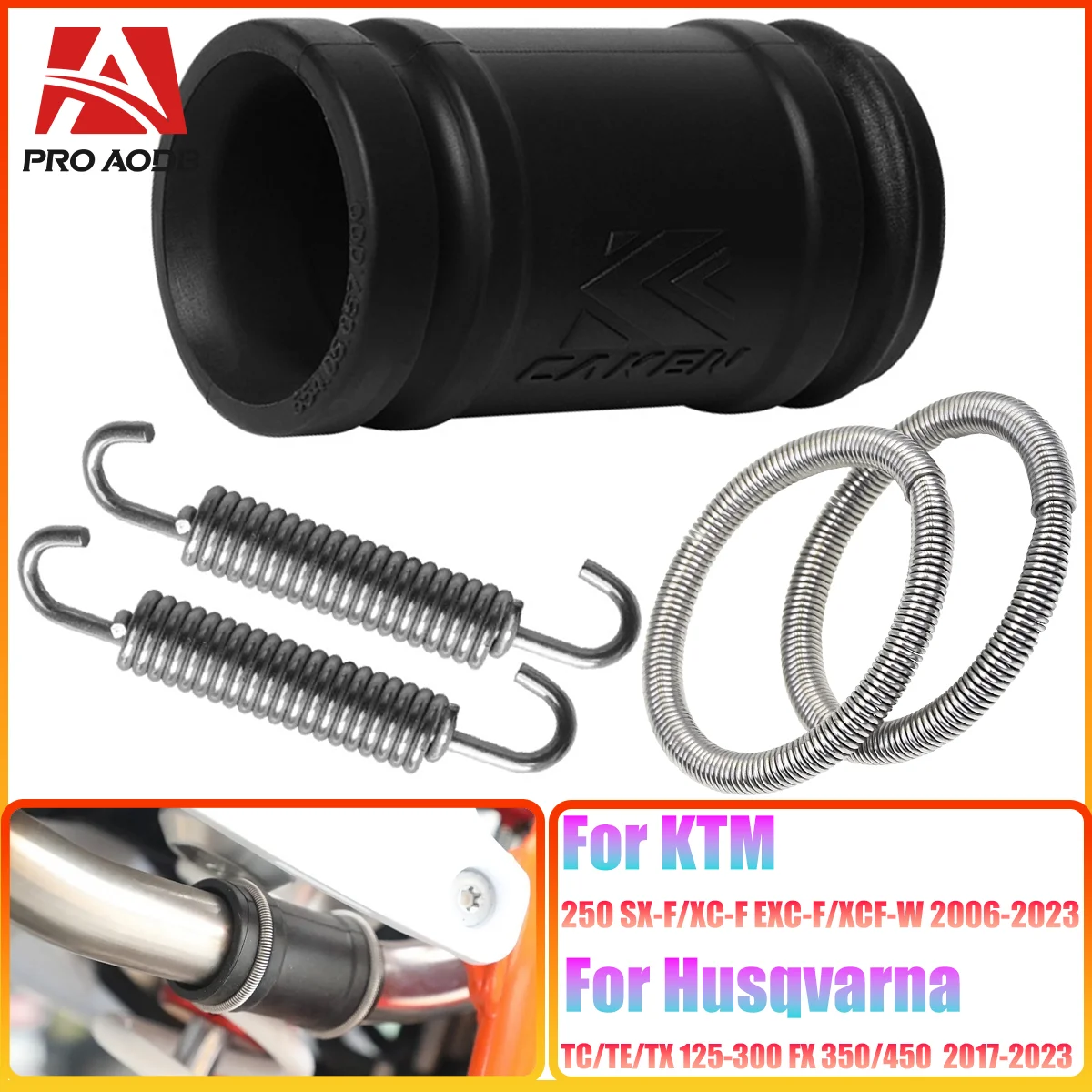 

2024 Motorcycle Exhaust Tailpipe Rubber Seal Gasket Sleeve Hose For KTM SX XC XCW EXC HUSQVARNA TC GASGAS 2-Stroke