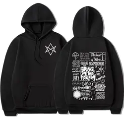 BringMe TheHorizon Hoodies BMTH Heavy Metal Rock Band Sweatshirts Men Women Oversized Casual Vintage Pullovers Jacket Streetwear