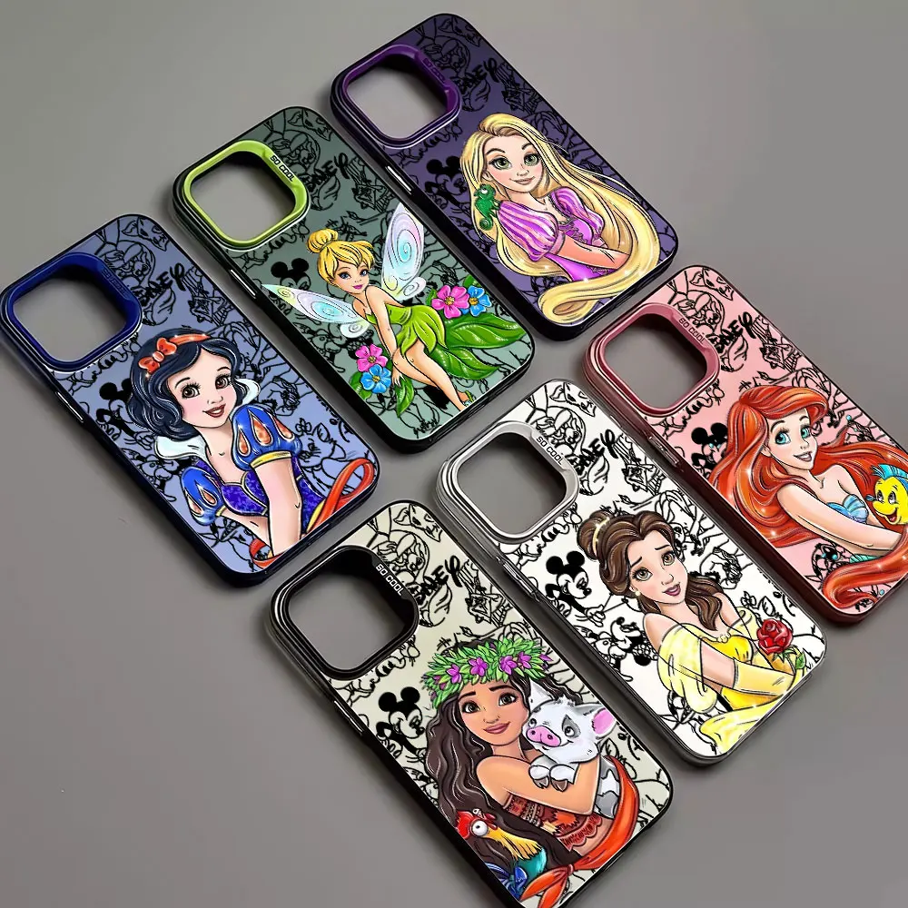 Disney Princess Jasmine Print Phone Case for iPhone XR XS Max 14 Pro 12 Pro 15 Plus X 11 Pro Max 13 13 Soft Cover TPU Silicone