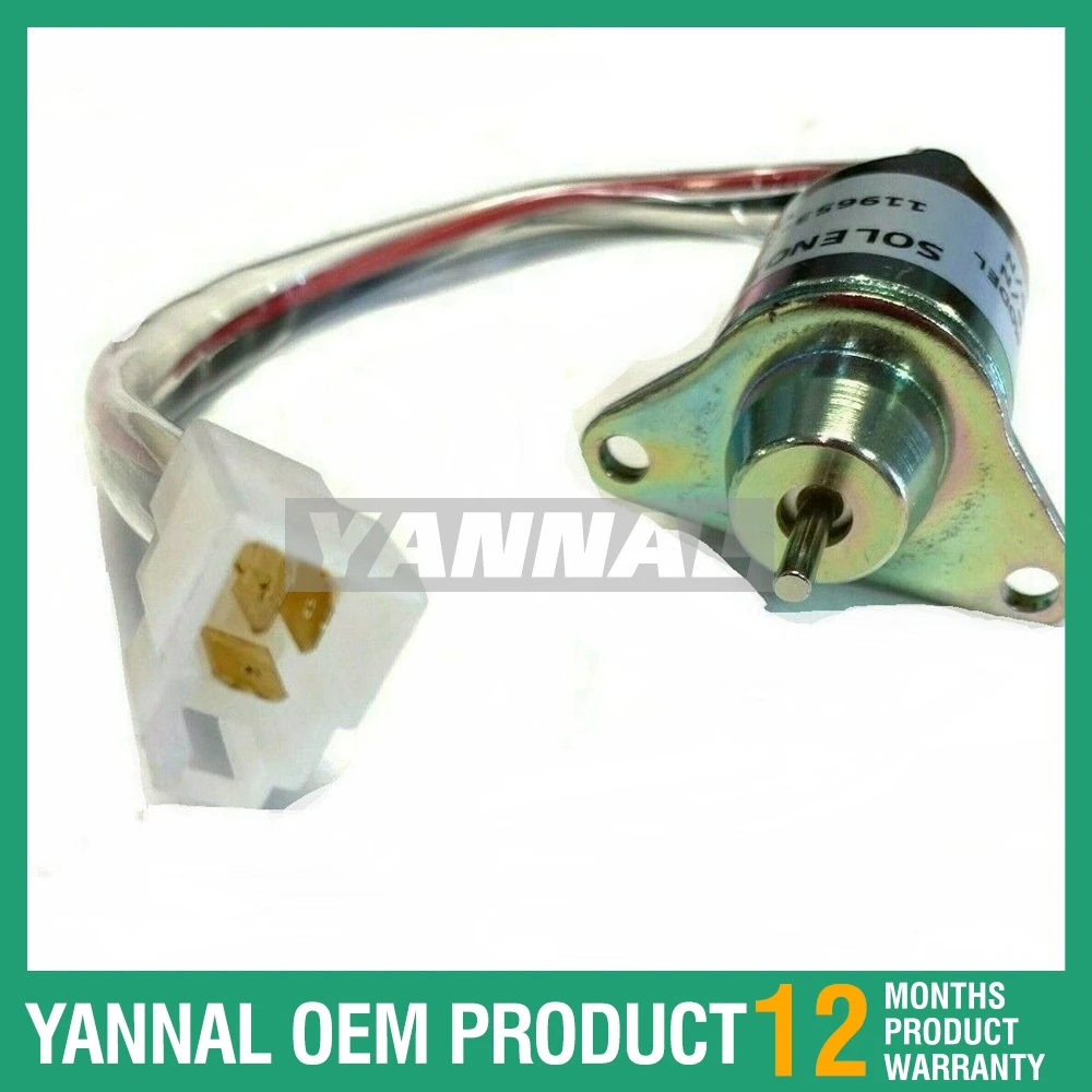 

1-year warranty 119653-77950 Fuel Shut Off Solenoid 3TNE84 3TNE88 4TNE84 3TNV70 3TNV76 4TNV84 For yanmar