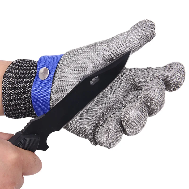 6 Sizes Anti-cut Gloves Safety Cut Proof Stab Resistant Stainless Steel Wire Metal Mesh Butcher Protect Meat Cut-Resistant Glove