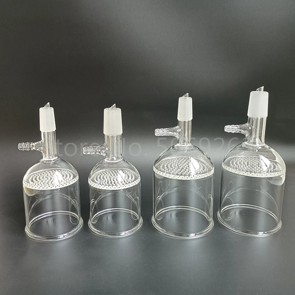 1PCS Suction Filter Funnel with Glass Hole Filter Plate 35ml/60ml/100ml/150ml/250ml/500ml/1000ml Glass 24# Science Lab Tools