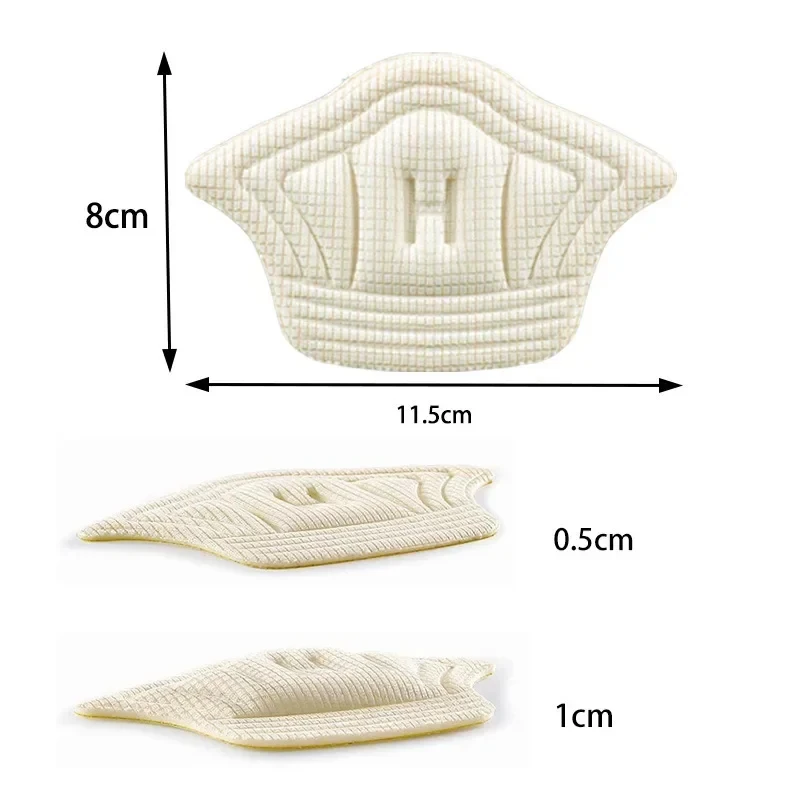 Palmilhas Patch Heel Pads para Sport Shoe, Tamanho Ajustável, Almofada para os Pés, Almofada para Alívio da Dor, Inserir Palmilha, Protetor de Salto Adesivo, 2 Pcs, 20Pcs