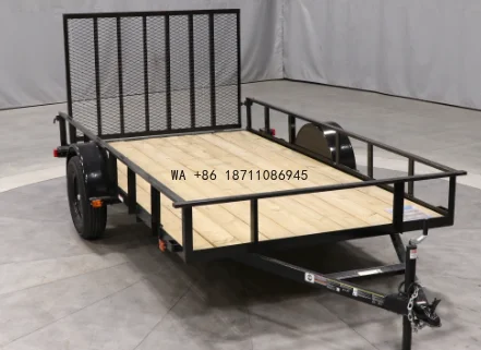 USA Market Powder Coated Utility Car Trailer Heavy Duty for Passenger Car