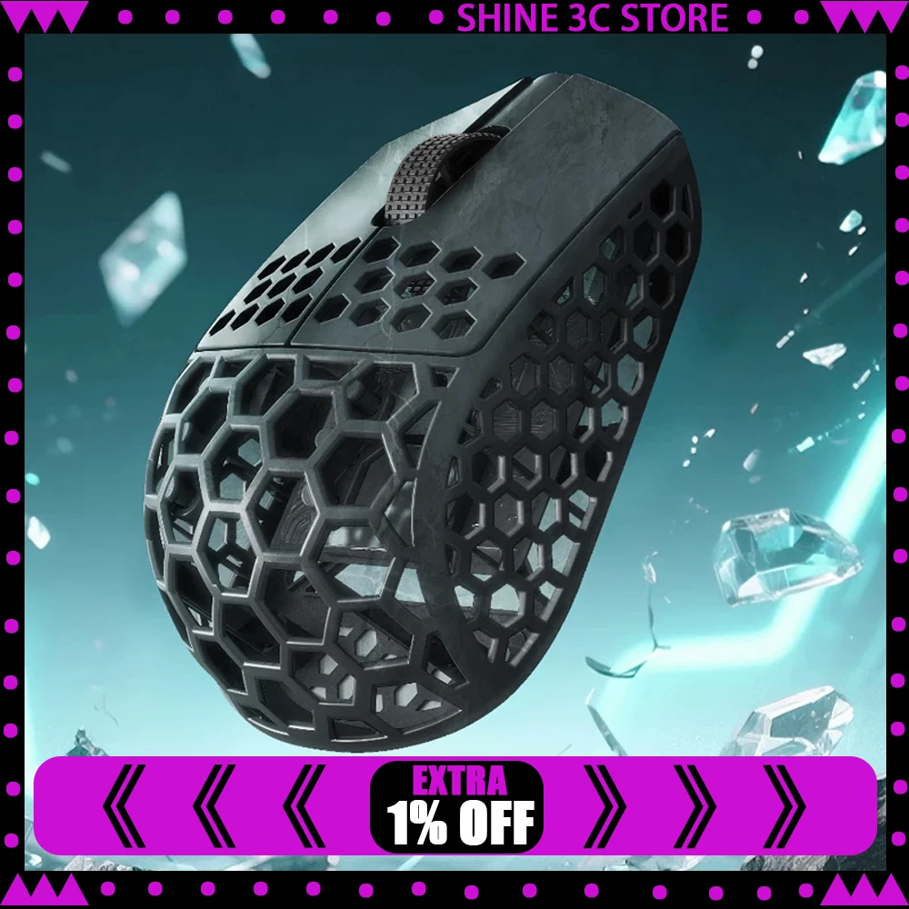 Darmoshark M5 AIR V2 Mouse 3 Mode Wireless Mouse Nordic54L15 Paw3950 8000Hz Polling Rate Hollow Out Gaming Mice PC Accessories