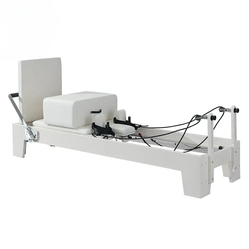 

White Newest Aluminum Cadillac White Pilate Training Orthopedic Equipment Bed Yoga