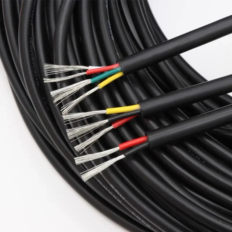 2/5/10M 28AWG UL2464 Sheathed Wire Cable Channel Audio Line 10 9 8 7 6 5 4 3 2 Cores Insulated Copper Cable Signal Control Wire