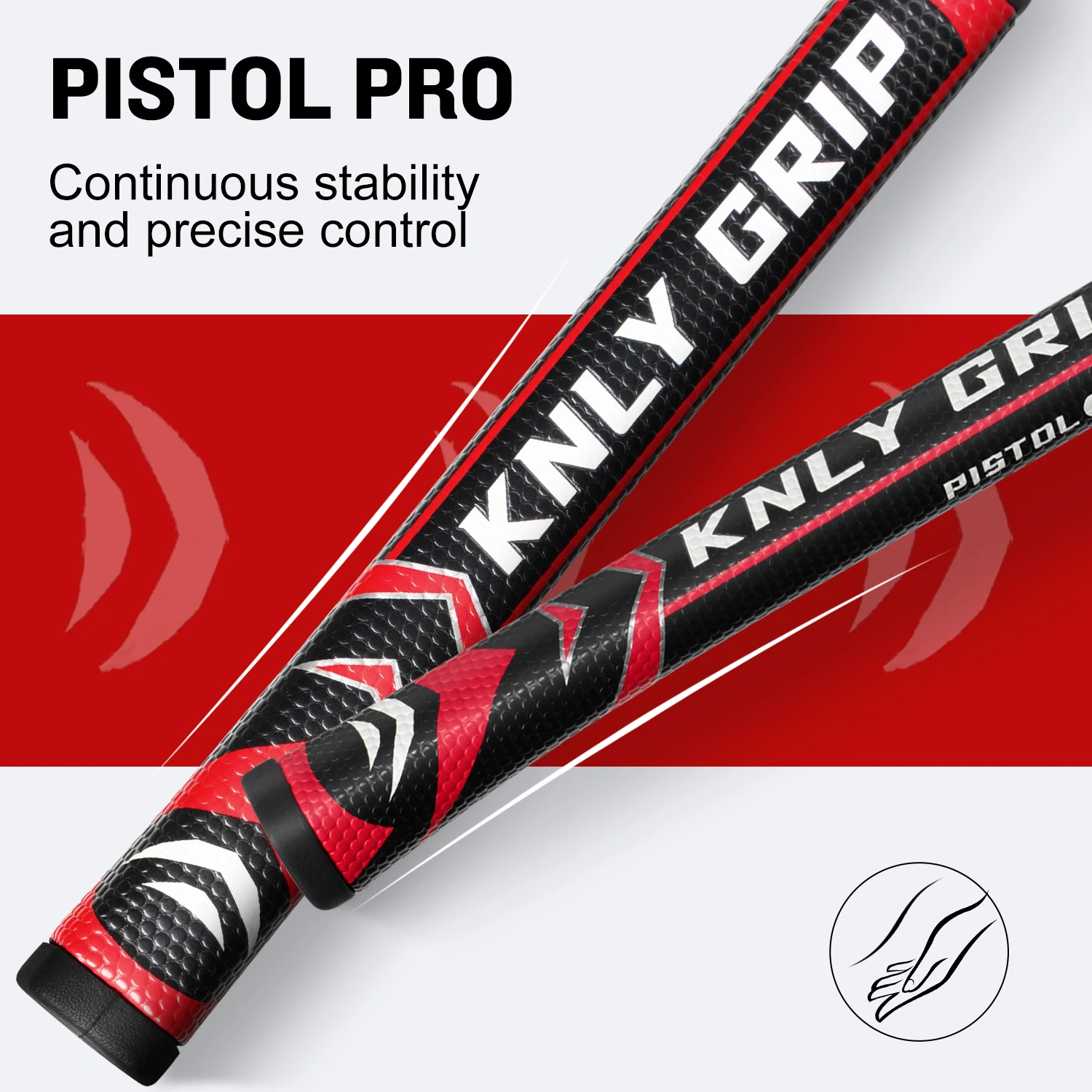 Golf Putter Grip -Pistol Proflie 2.0 Golf Grip，Lightweight Polyurethane Material，Minimize Grip Pressure ，Soft Feeling and High F