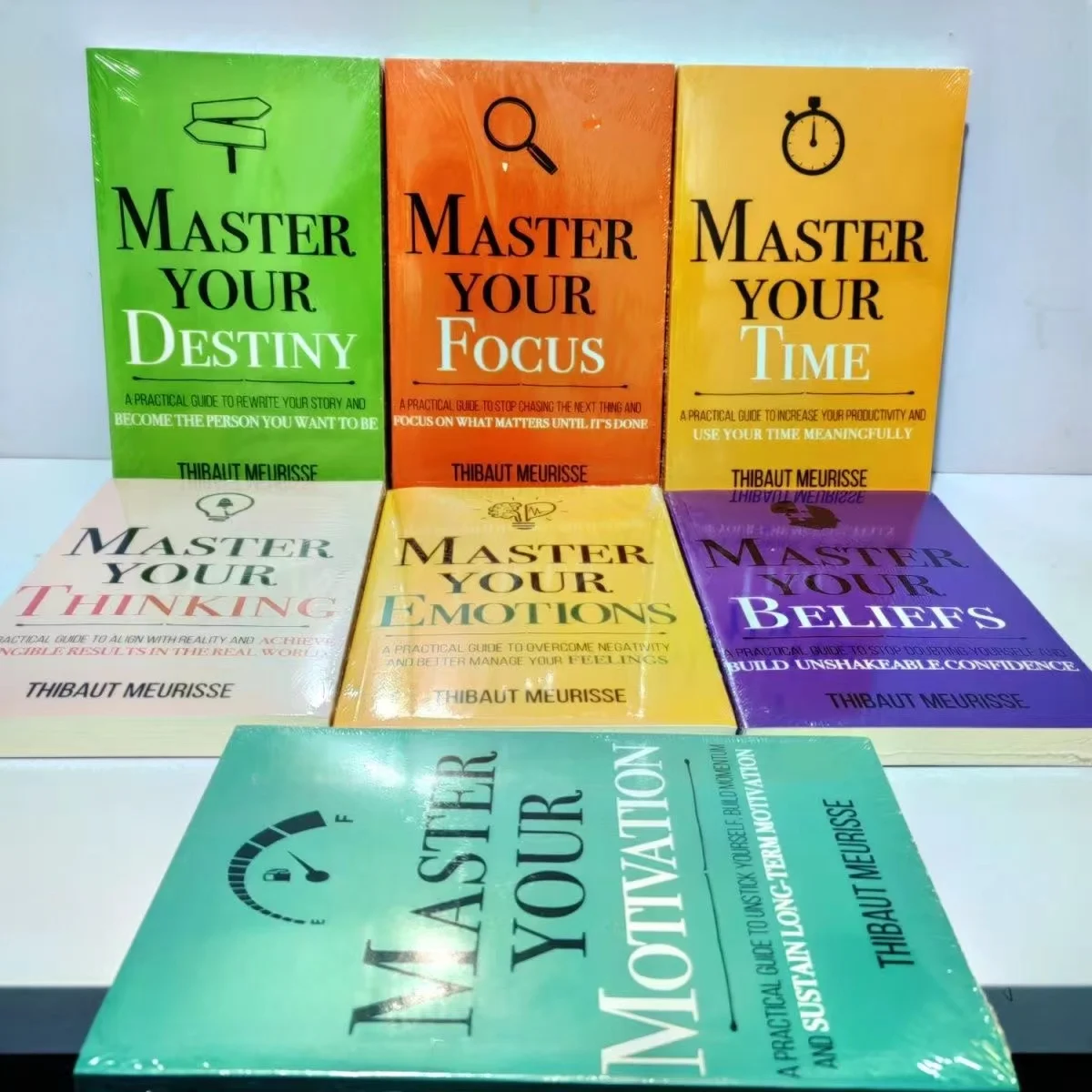 7 Books/Set By Thibaut Meurisse Master Your Time,Belifes,Destiny,Thinking,Emotions,Motivation,Focus English Books Paperback