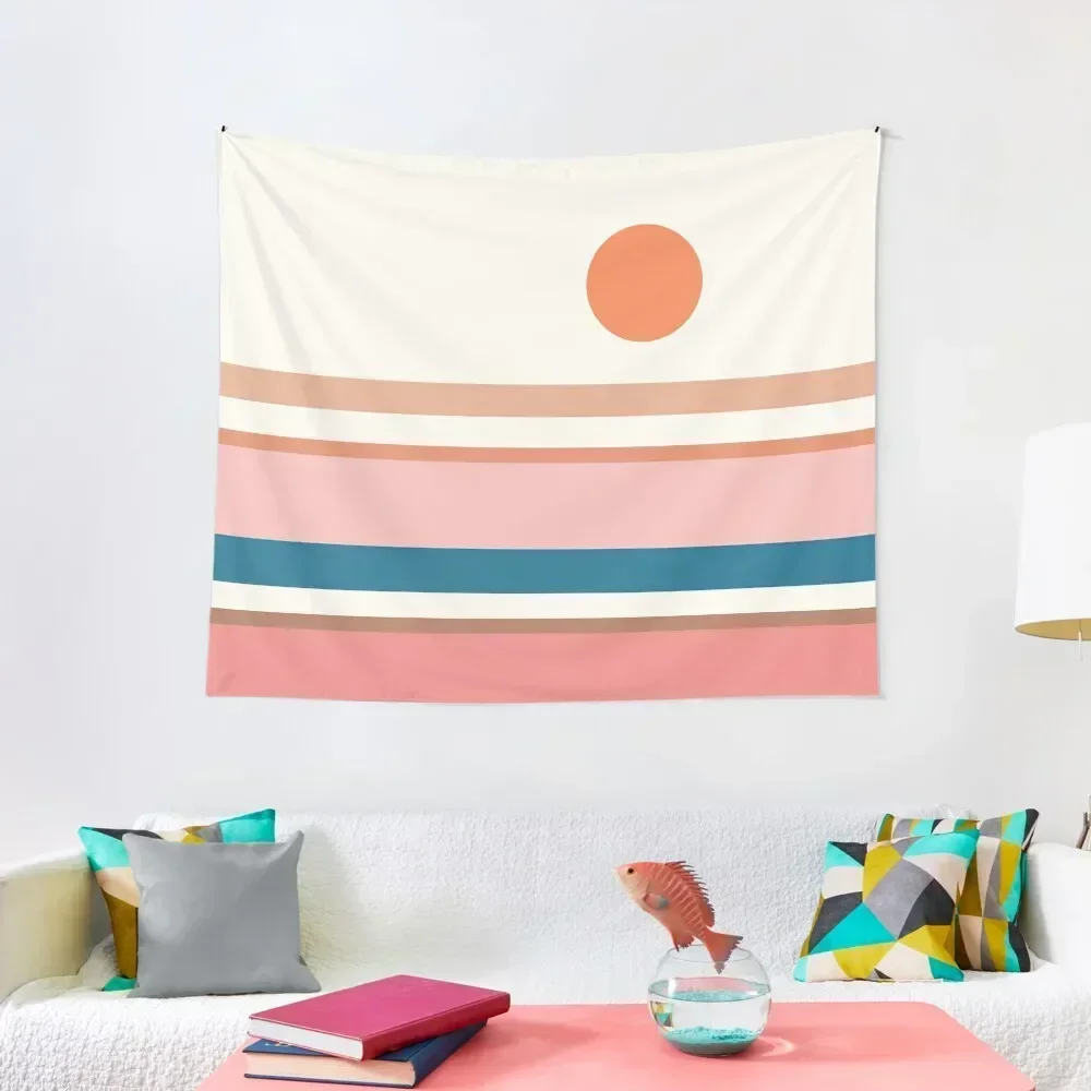 

Abstraction_SUNSET_HORIZON_VISUAL_ART Tapestry Bathroom Decor Hanging Wall Japanese Room Decor Tapestry