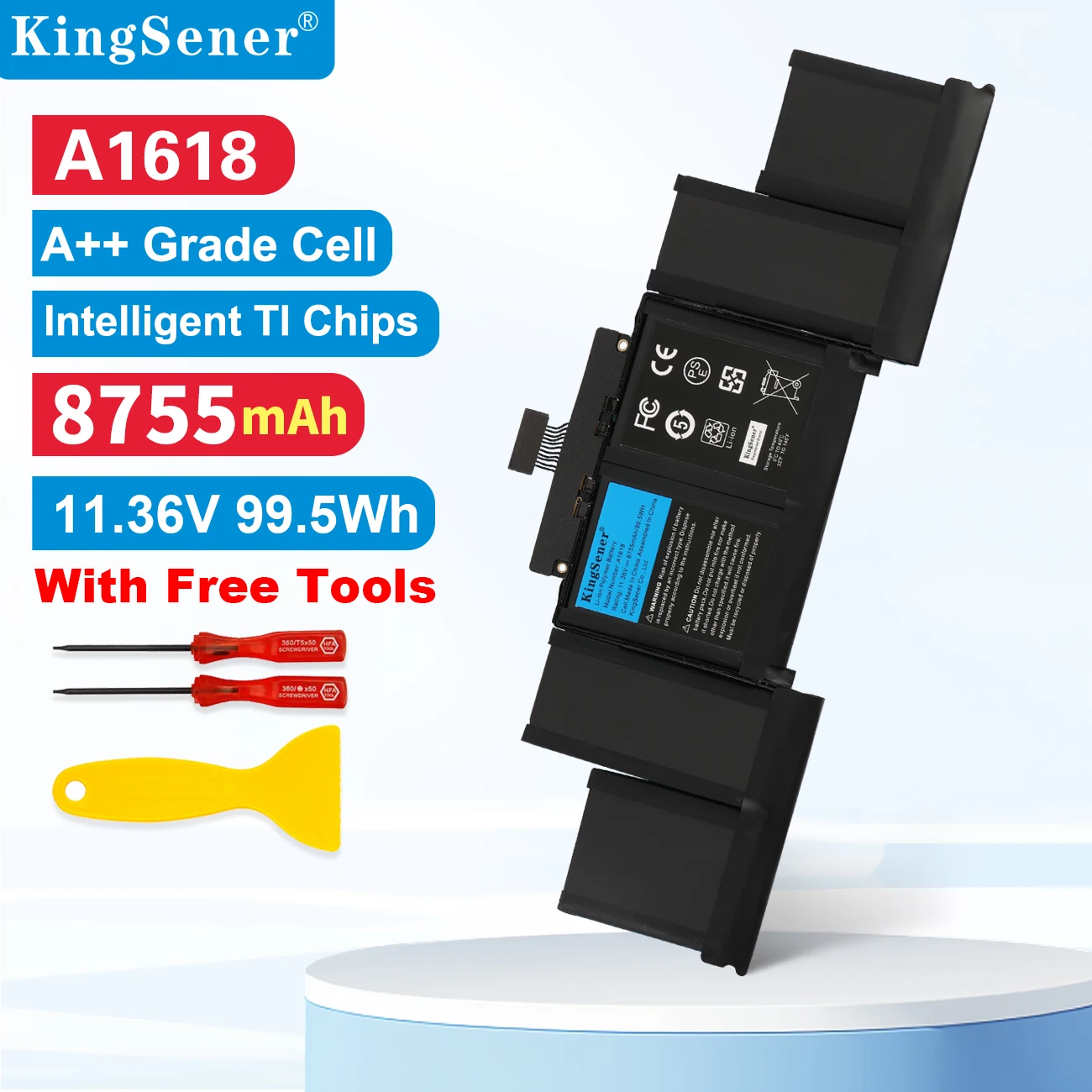 بطارية KingSener 11.36 فولت و99.5wh A1618 لأجهزة ابل ماك بوك برو 15 بوصة شبكية A1398 2015 سنة 020-00079 MJLQ2LL/A MJLT2LL/A مع أدوات